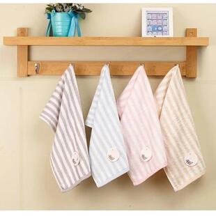 【4条装】儿童小孩毛巾竹纤维棉家用柔软吸水专用洗脸巾长方形