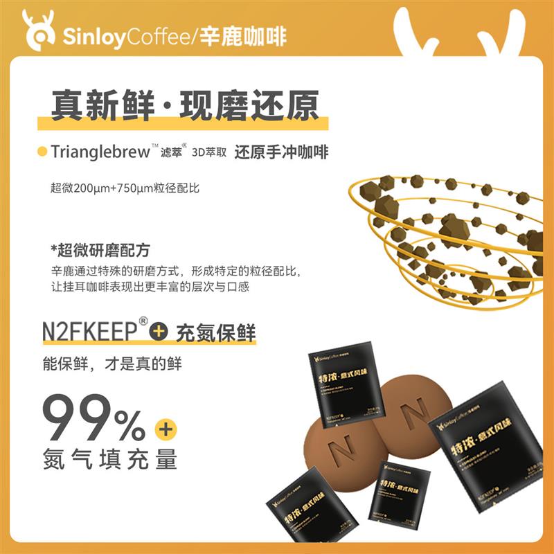 热卖Sinloy意式特浓挂耳咖