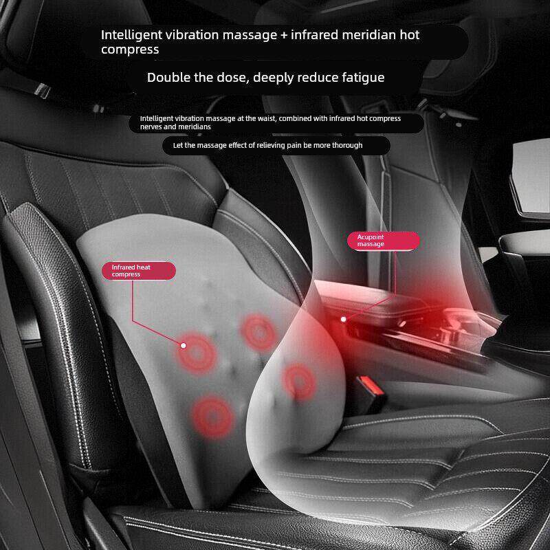 德国汽车按摩靠垫腰垫车载腰靠司机开车护腰神器汽车加热座椅靠背