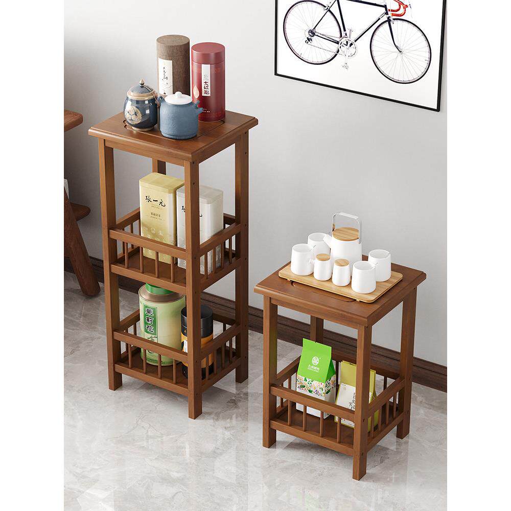 茶叶柜置物架办公室茶水柜非实木客厅茶边柜茶桌侧边储物收纳柜子