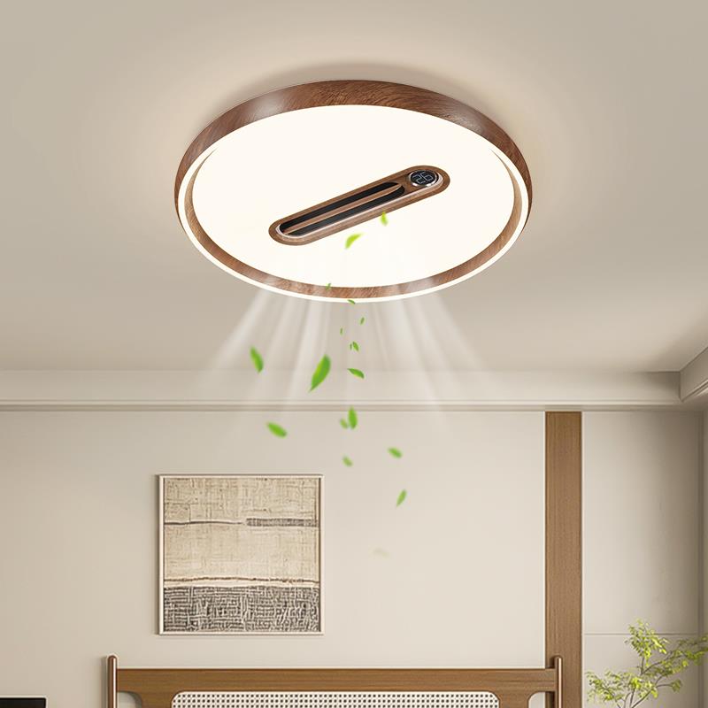 风中古风隐形无叶吊灯现代子简OZG约扇负离净化客厅卧室静音扇吸