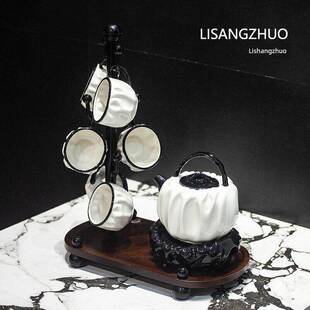 休闲HLQ创意凉障茶集下午茶茶杯茶壶集无碍豪和华水果花壶储茶存