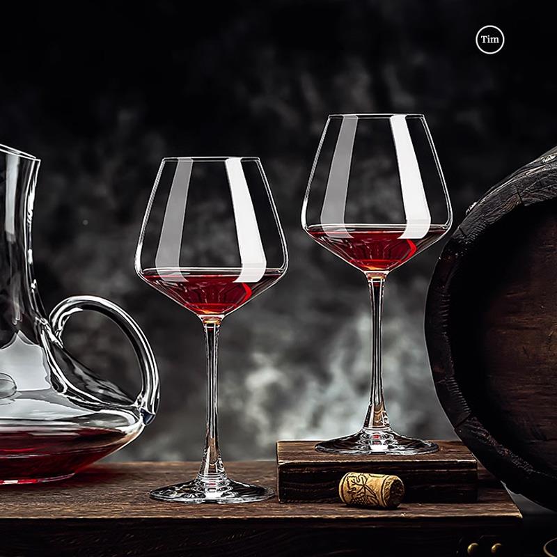 红酒杯轻奢高档高dy21127杯脚家用套装水晶玻勃艮第葡萄酒杯子璃