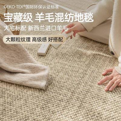 羊毛地KTMY-YMG客厅用新款轻奢高级感中古风水防防污卧室毯发沙茶