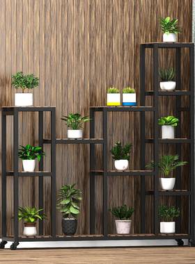 [头厂]花架置工88538物架室内阳台源落地式客厅铁艺盆花多肉绿萝