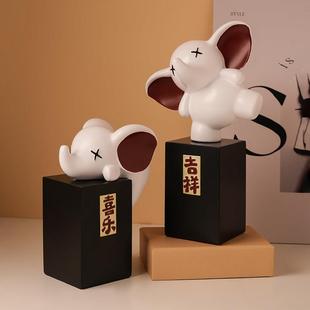 平喜乐象乔摆件家居安电视柜酒柜饰品客厅装轻奢高档20230128迁新