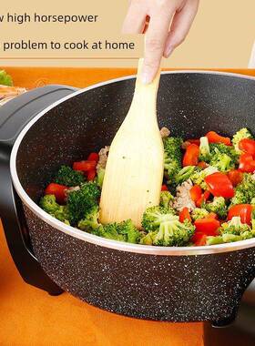 荣达电火锅家用多功能插电炒锅炒事菜一体式大火容量煮鸳92831鸯