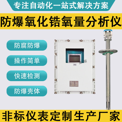 防爆氧化锆氧含量分析仪 烟气锅炉氧量检测仪 耐高温壁挂式