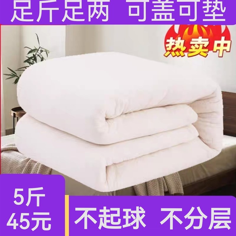 垫被棉花c铺底棉絮床垫絮棉被加厚家用单人学生宿舍被褥铺床的褥