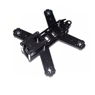 QAV210穿越机机架魔改版电y池下层机架多轴无人机飞行器纯碳机架