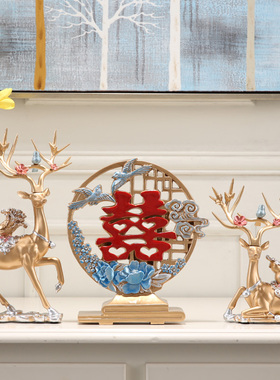 创意实用鹿摆件客厅电视柜家居装饰品乔迁新居礼品结婚礼物送新人