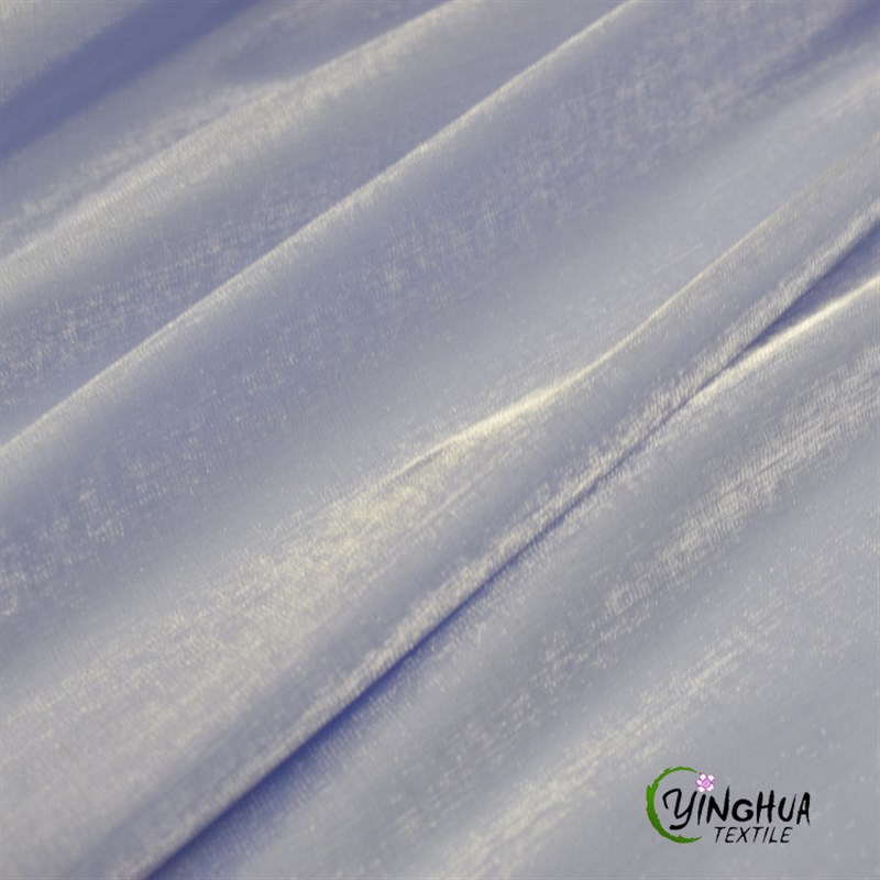 现货梭织亮丝缎面布料春夏闪光丝滑汉服马面裙表演舞台礼服面料