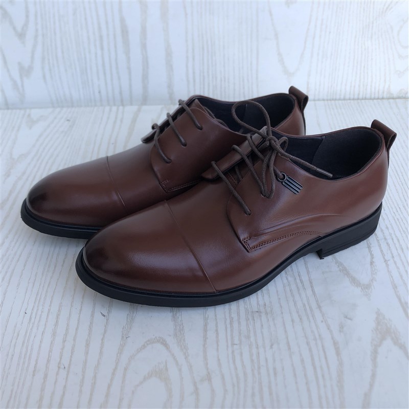 撤柜尾货头层牛皮男鞋软皮英伦系带商务休闲鞋断码捡漏正装皮鞋