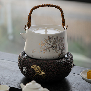 煮茶壶玻璃蒸汽煮茶器黑s晶炉耐高温泡茶壶家用烧水壶大容量功夫