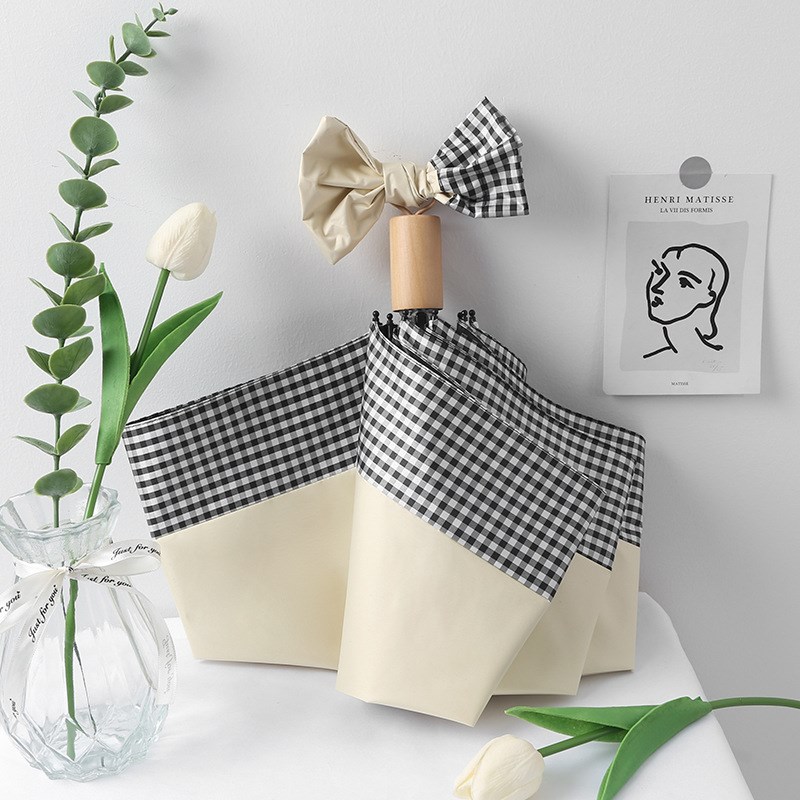 【1把刻字】晴雨伞小清新彩胶超强防晒遮阳伞三折太阳伞定制logo