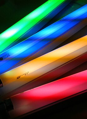 水族箱鱼缸灯管T8灯管10W15W20W2D5W30W40W鱼缸三基色彩色老式灯