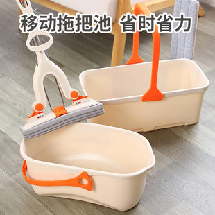 拖把桶长方d形单桶拖把池家用阳台宿舍可移动家用多功能大号拖把
