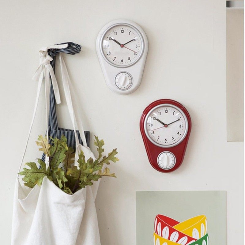 现代简约创意厨房钟表家用t钟个性闹铃定时器石英钟时尚家居小挂,家居饰品,挂钟,淘宝优惠券,粉丝福利购,淘宝优惠卷