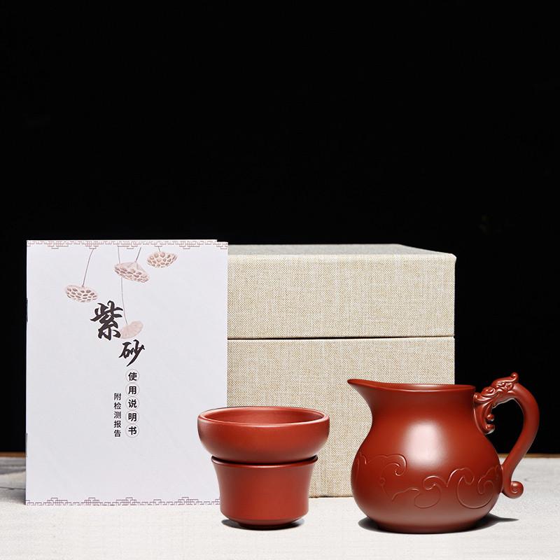 功夫功壶大号紫i砂杯宜兴漏杯套装茶器配装茶茶具分道尊公道茶公