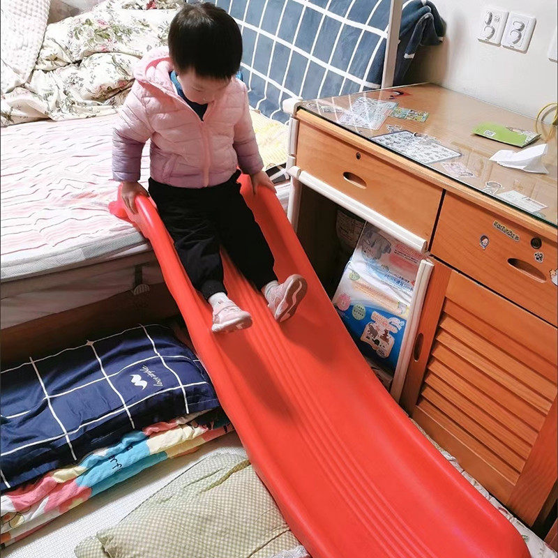 儿童室内加ee厚滑滑梯宝宝牀上滑梯沙发牀边沿简易滑梯滑道板玩具