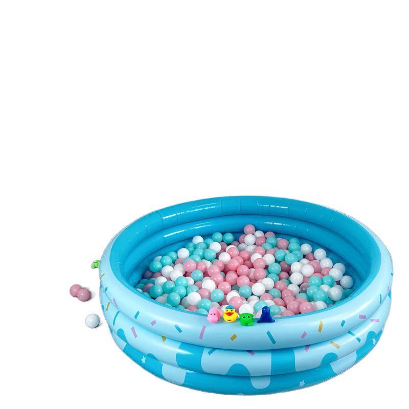 加厚儿童充气海洋球池圆形u充气家用婴幼儿游O泳池室内沙池玩具围
