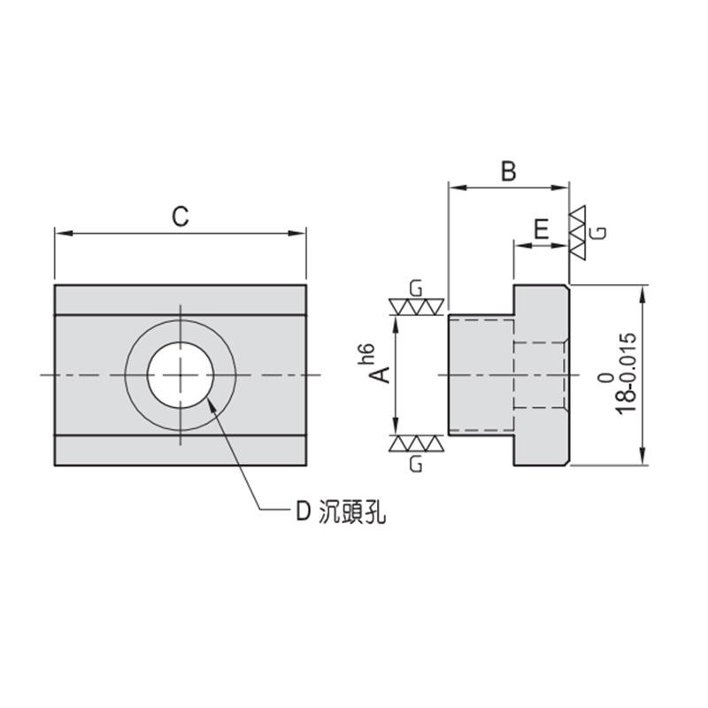 LEAVE定位键PT26 模组化工装夹具治具辅助零件
