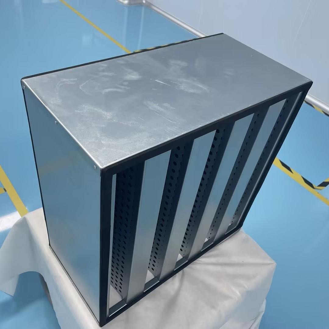 生产包覆式活性炭箱式中效空气过滤器 铝合金框初高效空气过滤网