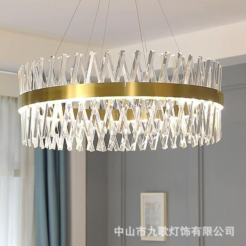 【折扣价】轻水晶奢吊灯代约餐厅客厅灯具现别墅后现代卧室楼梯简