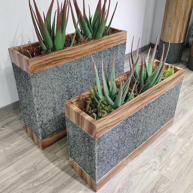 厂家户外双色仿木花箱大号组合绿植盆栽室内水泥玻璃钢花盆摆件,鲜花速递/花卉仿真/绿植园艺,割草机/草坪机,淘宝优惠券,粉丝福利购,淘宝优惠卷