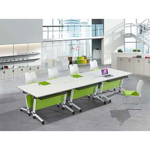 阅览室辅导图书室桌椅自由组合条桌长条桌会议室培训折叠会议简约