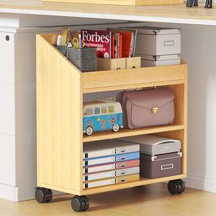 桌下书架置物架落地移动小推车书桌收纳学生教室宿舍多层书柜简易