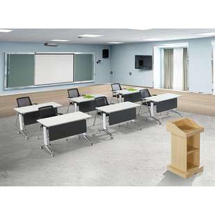 桌椅辅导班长条桌简约辅导培训图书室桌椅会议桌实验桌会议室桌子