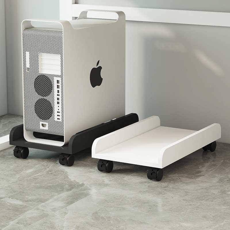 台式电脑主机托架桌下收纳置物架可移动万向滑轮机箱底座支架托盘