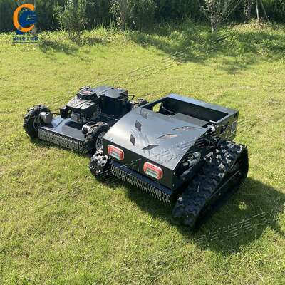 履带式杂草割草机 遥控草坪修剪机 Remote-Controlled Lawn Mower