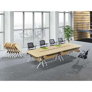 Government furniture培训折叠培训桌椅阅览桌折叠长条桌会议室带