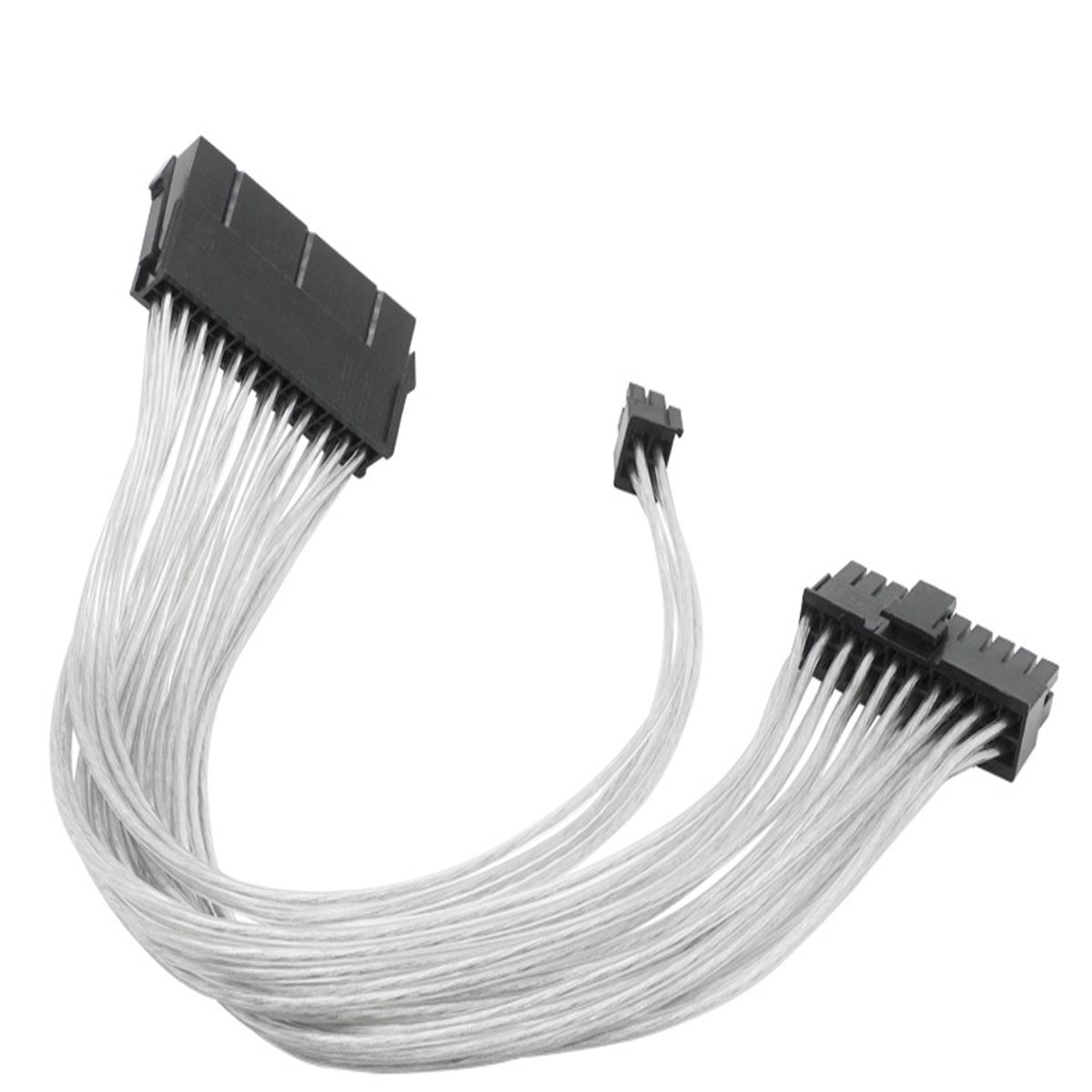 ATX24pin机箱CPU主板供电延长线24p转20+4p电源转接线镀锡铜30CM