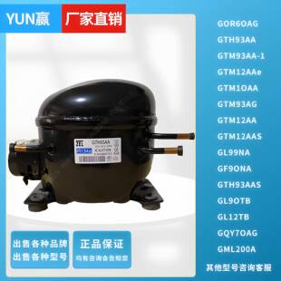 ZEL扎努西GTM12AA GOR6OAG GL99NA GML200A冰箱冰柜R134a压缩机
