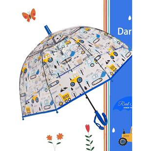 宝宝伞透明拱形伞小马独角兽甜甜圈女孩幼儿园学校可爱卡通k风格