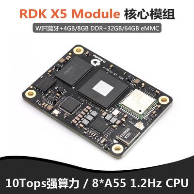地瓜RDK X5 Module核心模组 搭载Sunrise 5智能计算芯片 官方底板