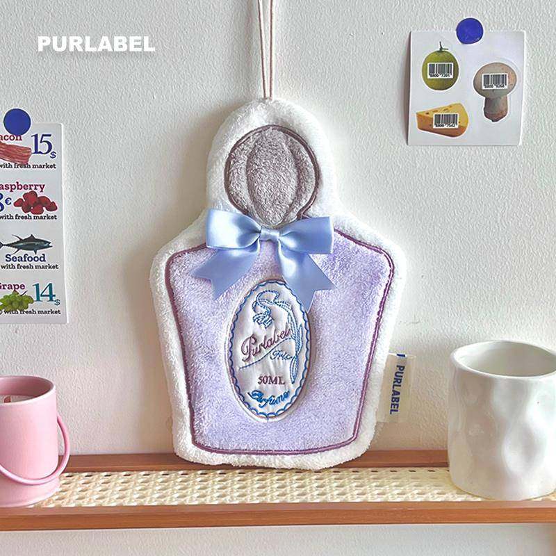 PURLABEL原创可爱擦手巾可挂式厨房卫生间加厚毛巾亲肤吸水浴室