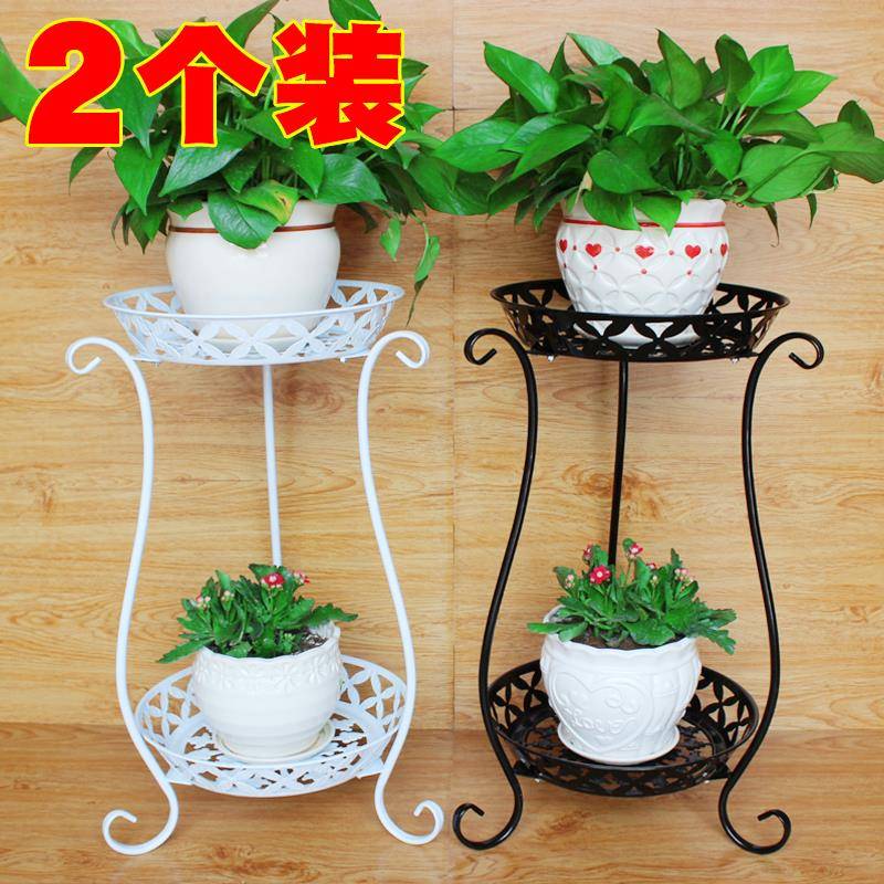 欧式铁艺花架多层客厅室内落地阳台绿萝吊兰花盆架花架置物架