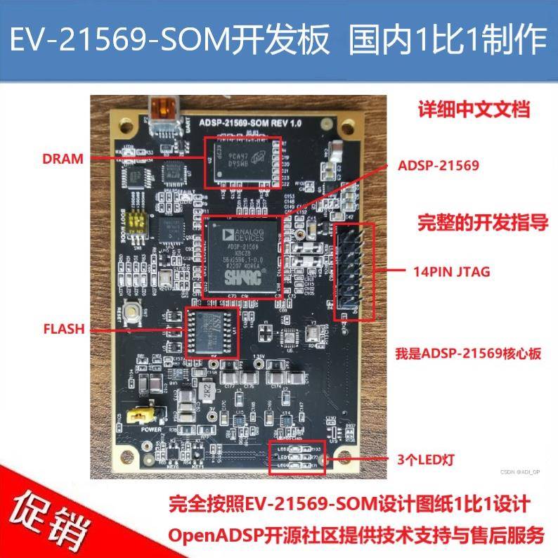 ADSP-21569核心板/原厂型号：EV-21569-SOM/国内1比1设计生产