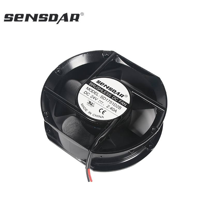SD17251直流散热风扇12v24v大风量轴流风机四线PWM调速静音