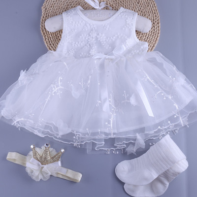 新生儿衣服纯棉婴儿裙子0-1岁夏季女宝宝背心连衣裙满月百天公主