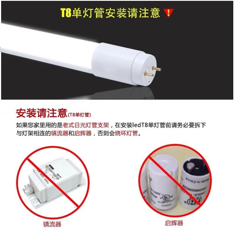 一体化led灯管T5超亮t8日光灯长条灯条家用全套节能支架光管1米2