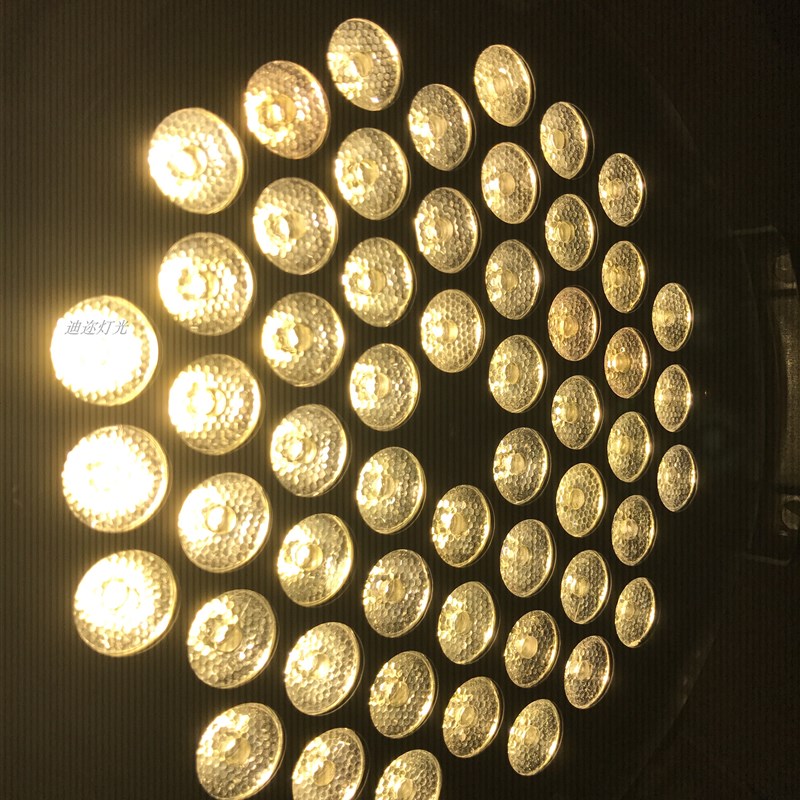 遥控LED帕灯54颗3W染色帕灯舞台灯光PAR婚庆酒吧歌厅演出 暖白面