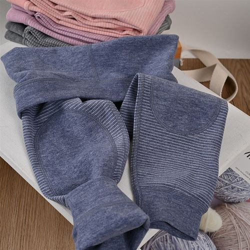 儿童一体德绒保暖卫生裤男女宝宝加厚护膝高腰校服内搭裤棉毛裤秋