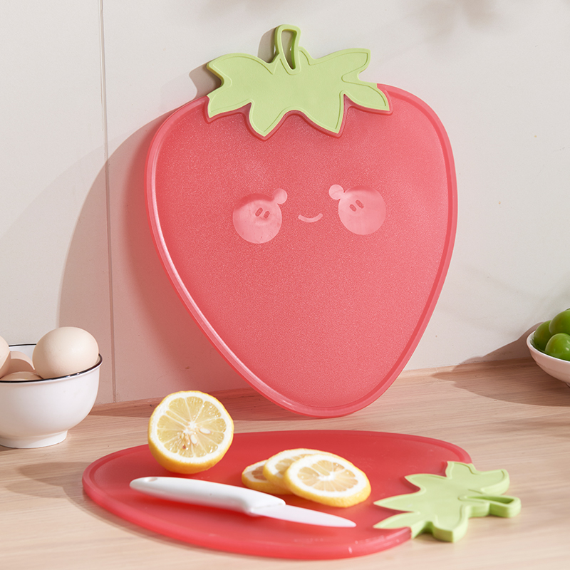 创意万柿大吉圆形砧板菜板家用厨房水果蔬菜切割板带手柄塑料菜板