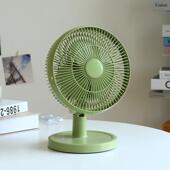 桌面风扇小型家用台扇办公室静音学生宿舍插电款 办公桌摇头电扇