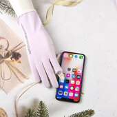 防晒手套女防紫外线透气薄款 户外冰感骑行防滑露指手套可触屏 夏季